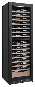 Узкий высокий винный шкаф LIBHOF SMD-110 slim black