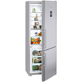 Серебристые двухкамерные холодильники Liebherr Liebherr CNPesf 5156