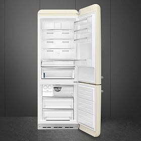 Бежевый холодильник с зоной свежести Smeg FAB38RCR5 фото 2 фото 2