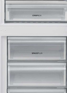 Холодильник  шириной 60 см Korting KNFC 61868 GN фото 4 фото 4