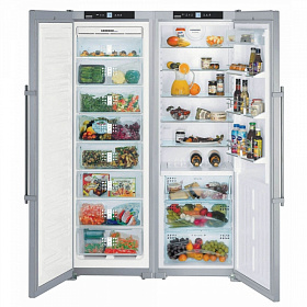 Холодильники Liebherr стального цвета Liebherr SBSes 7253