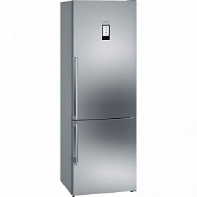 Серебристый холодильник Siemens KG49NAI2OR