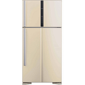 Большой широкий холодильник HITACHI R-V 662 PU3 BEG
