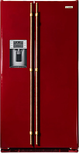 Холодильник side by side с ледогенератором Iomabe ORE 24 CGHFRR Бордо