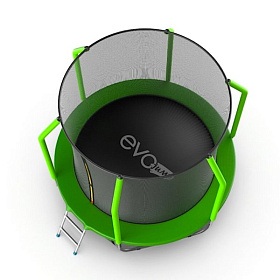 Батут с защитной сеткой EVO FITNESS JUMP Cosmo 8ft (Green) + нижняя сеть фото 4 фото 4