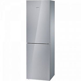 Серебристый холодильник Ноу Фрост Bosch KGN 39SM10R (серия Кристалл)
