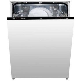 Чёрная посудомоечная машина 60 см Korting KDI 6030