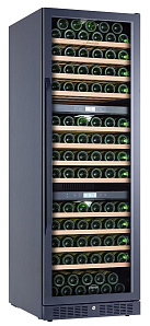 Узкий высокий винный шкаф LIBHOF SOT-152 black
