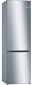 Двухкамерный серебристый холодильник Bosch KGV39XL22R