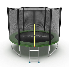 Батут для детей EVO FITNESS JUMP External, 8ft (зеленый)