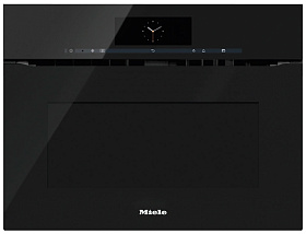 Встраиваемый духовой шкаф с функцией свч 60 см Miele H 6800 BMX OBSW черный обсидиан