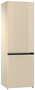 Двухкамерный бежевый холодильник Gorenje NRK 6192 CC4