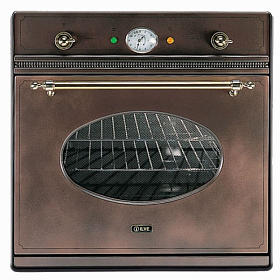 Встраиваемый газовый духовой шкаф ILVE 600 NVG/RMX copper coloured, ручки хром