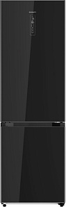 Двухкамерный холодильник Kraft KF-MD 410 BGNF черное стекло