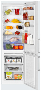 Белый двухкамерный холодильник Beko RCNK 356 E 21 W