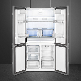 Серый холодильник Smeg FQ60XDAIF фото 3 фото 3