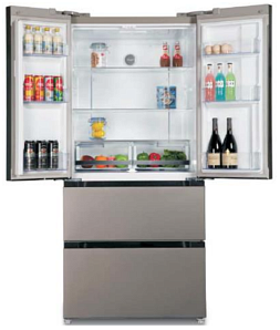Широкий холодильник с нижней морозильной камерой Kuppersberg NFD 183 DX фото 2 фото 2