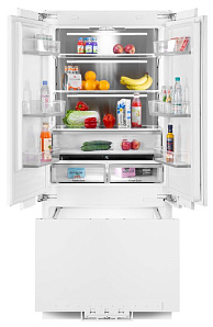 Белый холодильник 2 метра Maunfeld MBF212NFW2