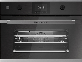 Чёрный электрический духовой шкаф Kuppersbusch CBM 6350.0 GPH 1