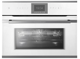 Компактный духовой шкаф с микроволнами Kuppersbusch CBM 6550.0 W3 Silver Chrome