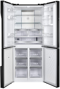 Холодильник темных цветов Maunfeld MFF182NFB фото 2 фото 2