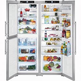 Холодильники Liebherr стального цвета Liebherr SBSes 7353