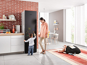 Чёрный холодильник 2 метра Miele KFN29283D bb фото 4 фото 4