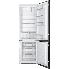 Двухкамерный холодильник глубиной 55 см с No Frost Smeg C7280NEP1