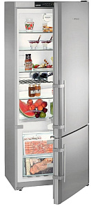 Серебристый холодильник Liebherr CNPesf 4613