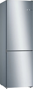 Двухкамерный серебристый холодильник Bosch KGN36NL21R