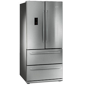 Серый холодильник Smeg FQ 55 FXE
