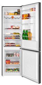 Двухкамерный холодильник глубиной 60 см Maunfeld MFF200NFSBE фото 2 фото 2