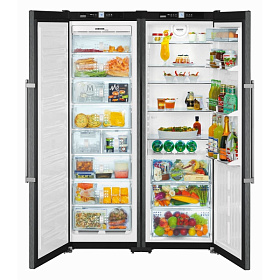 Двухкамерный холодильник шириной 48 см  Liebherr SBSbs 7263