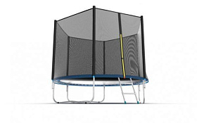 Батут с защитной сеткой EVO FITNESS JUMP External, 10ft (синий) фото 4 фото 4