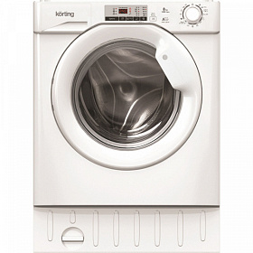 Узкая встраиваемая стиральная машина Korting KWMI 1480 W