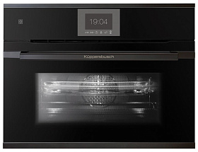 Компактный духовой шкаф с микроволнами  Kuppersbusch CBM 6550.0 S2 Black Chrome