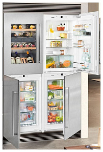 Встраиваемый холодильник Side by Side Liebherr SBSWdf 64I5 (EWTdf 1653 + IKP 1660 + IGN 1664 + SIBP 1650)