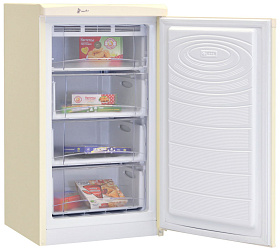 Недорогой маленький холодильник NordFrost DF 161 EAP бежевый