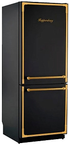 Чёрный двухкамерный холодильник Kuppersberg NRS 1857 ANT BRONZE