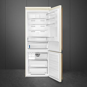 Двухкамерный бежевый холодильник Smeg FA8005RPO фото 2 фото 2