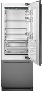 Большой встраиваемый холодильник Smeg RI76RSI