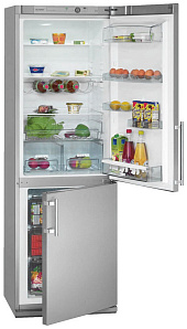 Двухкамерный холодильник Bomann KGC 213 silber
