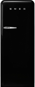 Чёрный двухкамерный холодильник Smeg FAB28RBL3