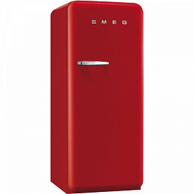 Красный холодильник в стиле ретро Smeg FAB28RR1