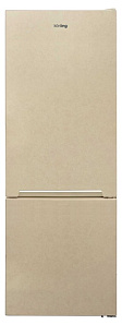 Бежевый холодильник Korting KNFC 71863 B