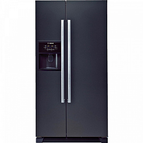 Большой чёрный холодильник Bosch KAN 58A55 RU