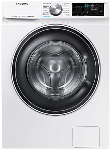 Белая стиральная машина Samsung WW 80 R 62 LVEWDLP