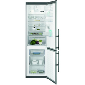 Серебристый холодильник Electrolux EN93852KX