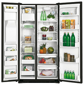 Холодильник side by side с ледогенератором Iomabe ORE 24 CGHFNM черный