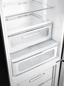 Чёрный холодильник 2 метра Smeg FAB32RBL3 фото 2 фото 2